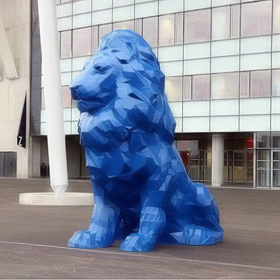 Sculpture extérieure en fibre de verre de grand ours pour le  bâtiment/décoration publique